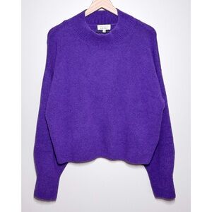 Los Angeles Atelier & Other Stories Mock Neck Sweater Purple Women’s Size L